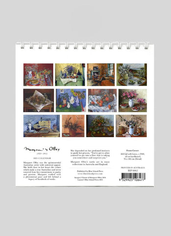 Margaret Olley Desk Calendar 2025 - back