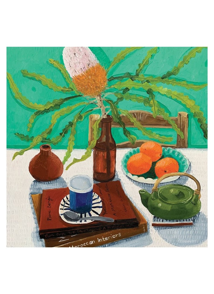 Melanie Vugich card - Banksias and Hibiscus Tea