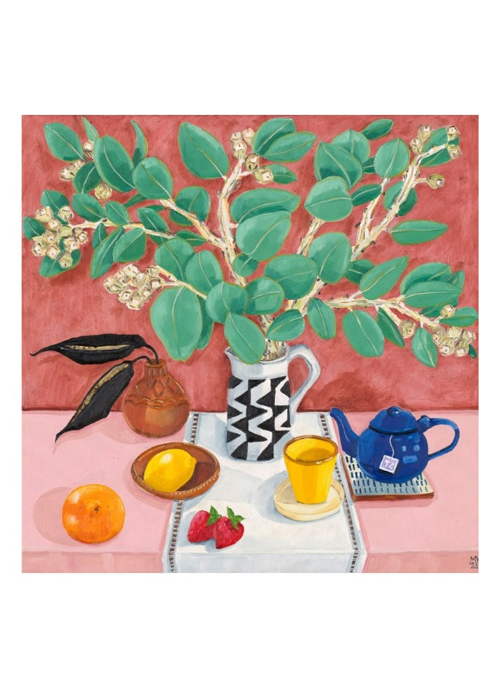 Mallee and Tea for One - Melanie Vugich art card.