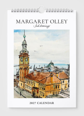 Margaret Olley Ink Drawings Wall Calendar 2027