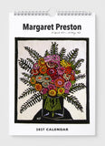 Calendar cover featuring a floral illustration with 'Margaret Preston' text