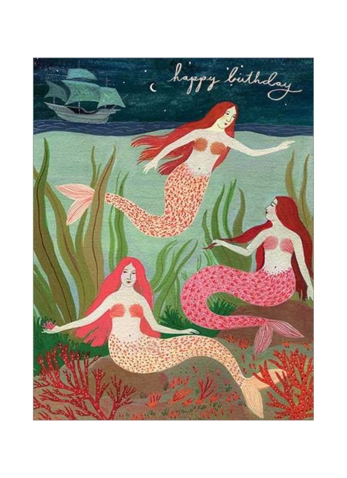 Red Cap Card - Mermaid