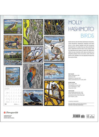 Molly Hashimoto: Birds Wall Calendar 2025 - back