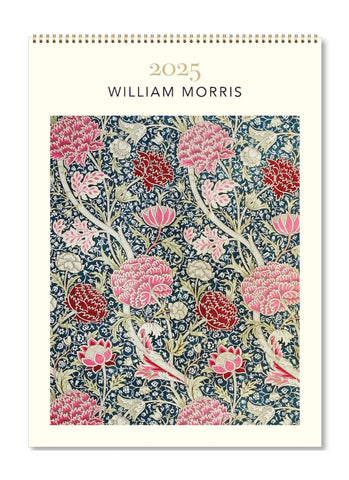 William Morris Large Wall Calendar 2025