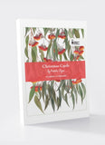 Pack of Christmas cards with floral design on a white background