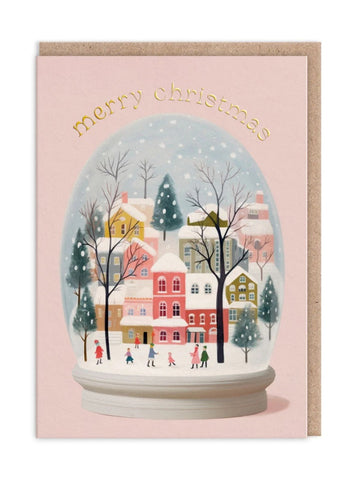 Ohh Deer Christmas Card - Snow Globe