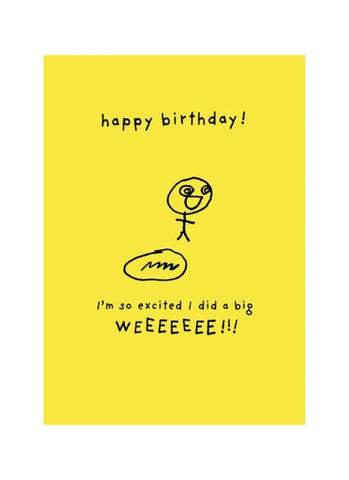 Ohh Deer Card - Excited Wee