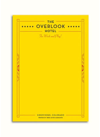 Fictional hotel notepads: The Overlook Hotel