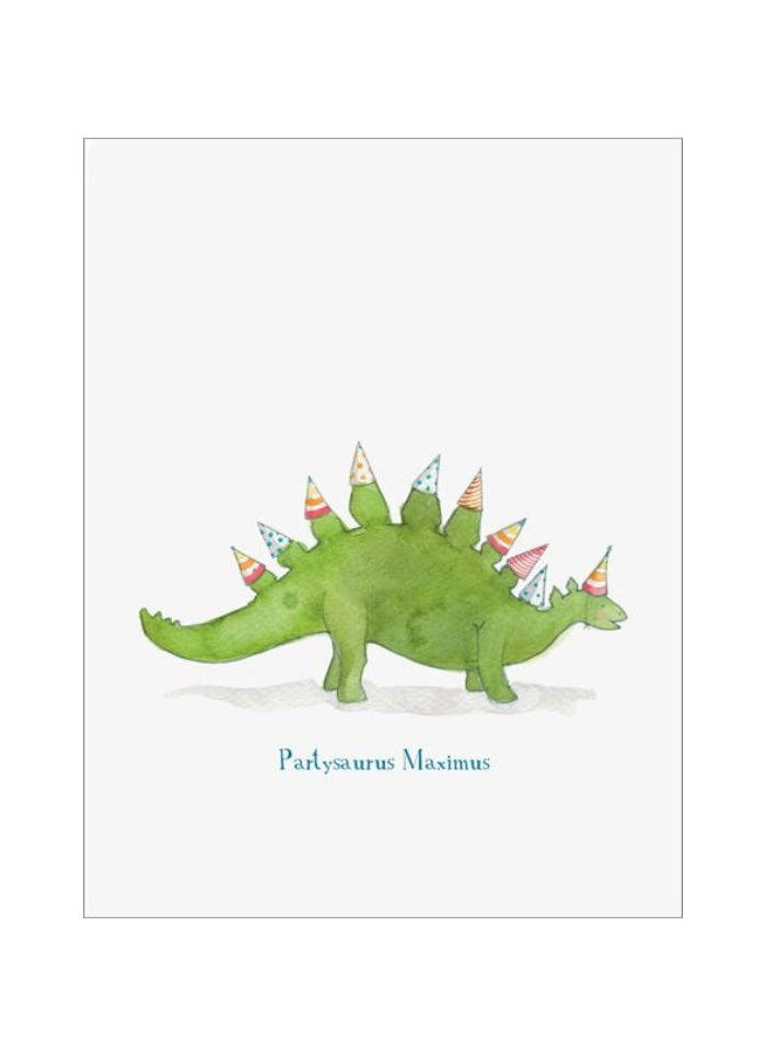 E. Frances card - Partysaurus