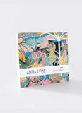 Card pack with words Anna Lohe Card Pack and a bright abstract image in pinks and blues.