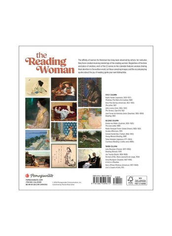 The Reading Woman Mini Wall Calendar 2025 - back