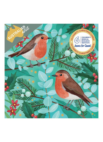 CMRI Charity Christmas Card Pack - Robins