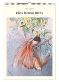 2027 Ellis Rowan Birds calendar with a colorful bird illustration on a white background