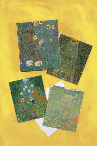 Gustav Klimt boxed notecards. Gardens.