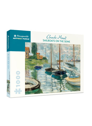 Claude Monet - Sailboats on the Seine - 1000 Piece Puzzle