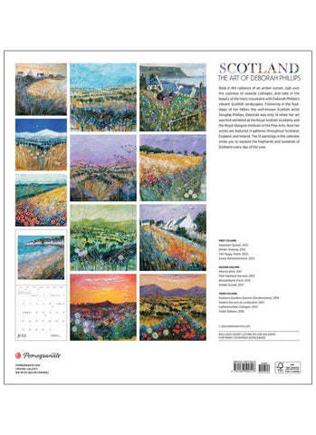 Scotland: the art of Deborah Phillips Wall Calendar 2025 - back