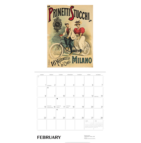 Bicycles: Vintage Posters Wall Calendar 2026