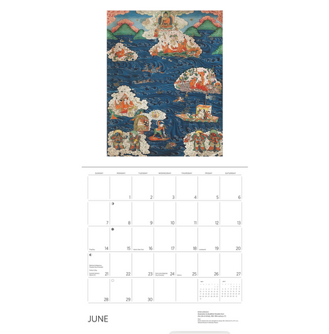 Enlightenment: Buddhist Paintings Wall Calendar 2026
