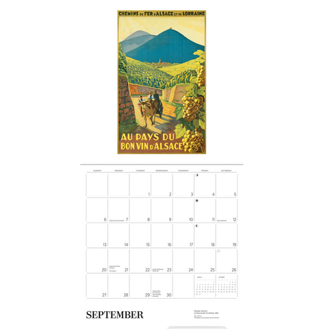 France: Vintage Travel Posters Wall Calendar 2026