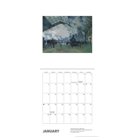 Claude Monet 2026 Mini Wall Calendar