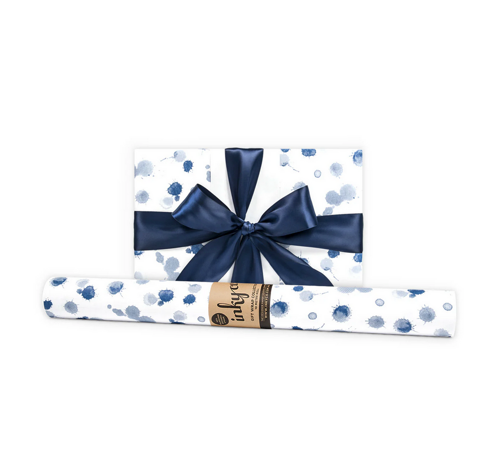 Wrapping Paper Roll - Splash Indigo