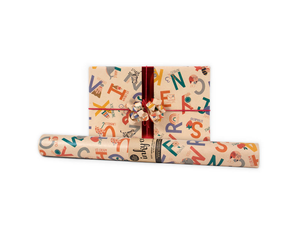 Wrapping Paper Roll - A is for Kraft