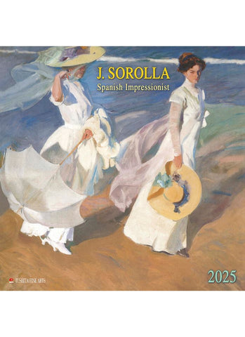 Joaquin Sorolla Spanish Impressionist Wall Calendar 2025