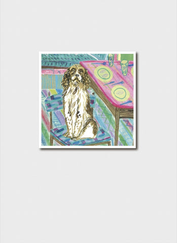 Erin Keen Small Art Card - Spaniel