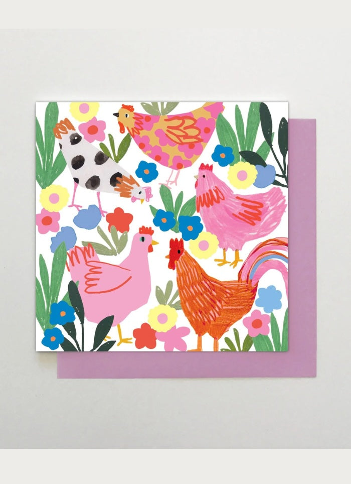 Stop The Clock Designs Art Card - Chickens
