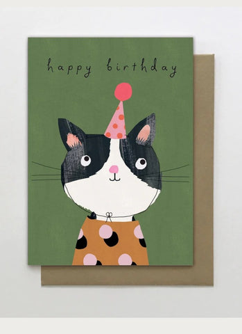 Stop The Clock Designs Art Card - Birthday Cat