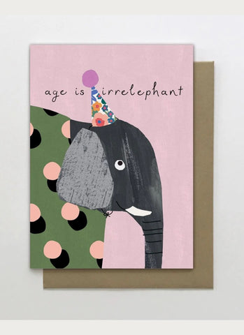 Stop The Clock Designs Art Card - Elephant
