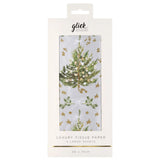 Silver paper with a Christmas Tree in a pack of 4 sheets of Chriistmas Tissue Wrapping Paper