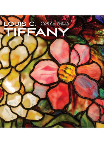 Louis C Tiffany Wall Calendar 2025