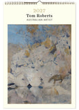 Calendar cover featuring an artwork by Tom Roberts with a horse and landscape.