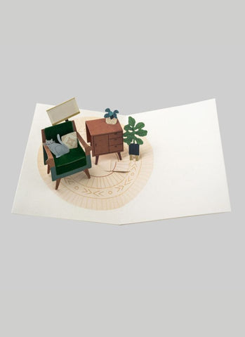 UWP Luxe 3D Pop-up Card - Dwell (open)