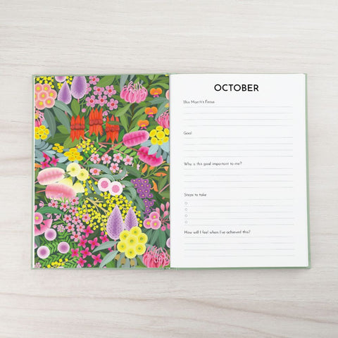 2025 Earth Greetings A5 Planner - Eucalyptus