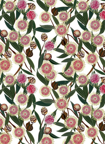 Emma Miszalski Eco Wrapping Paper - Hakea Bloom (detail)