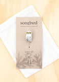 Songbird Lapel Pin - Snowy Owl