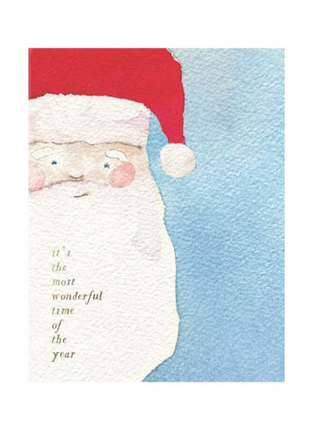 E. Frances Christmas Card - Vintage Santa