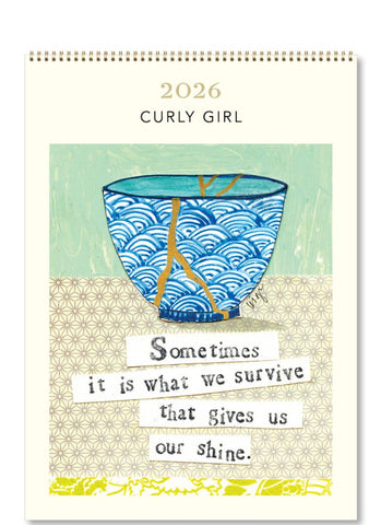 Curly Girl Medium Wall Calendar 2026