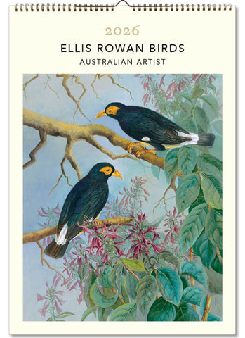 Ellis Rowan Birds Large Wall Calendar 2026