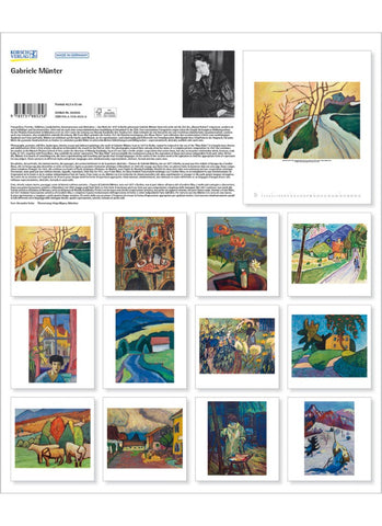Gabriele Münter Large Wall Calendar 2026 - back