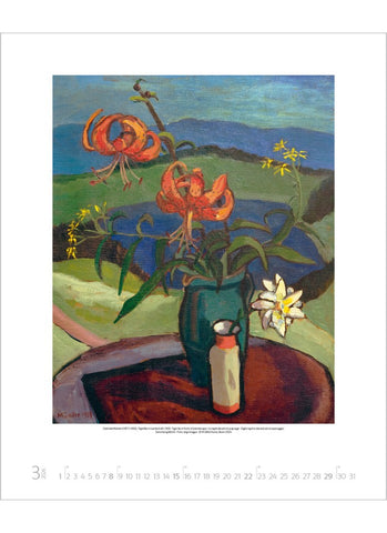 Gabriele Münter Large Wall Calendar 2026 - month