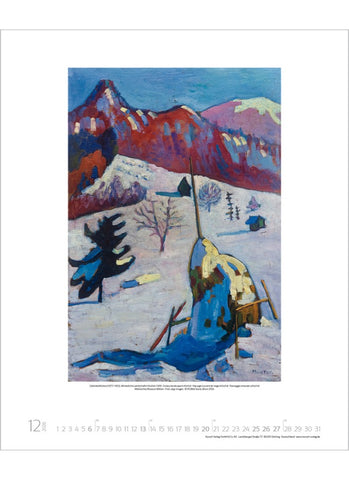 Gabriele Münter Large Wall Calendar 2026 - month