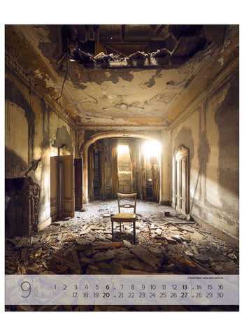 Lost Places by Stefan Hefele Large Wall Calendar 2026 - month