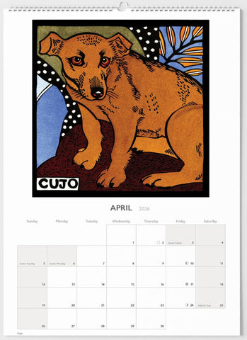 Kit Hiller Large Wall Calendar 2026 (Format One) - month