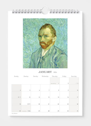 Vincent Van Gogh Wall Calendar 2026 - month example