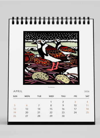 Kit Hiller Desk Calendar 2026 - month