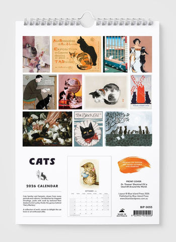 Cats Wall Calendar 2026 - back cover