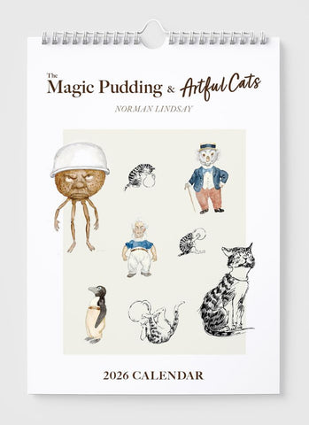 Norman Lindsay - The Magic Pudding & Artful Cats Wall Calendar 2026